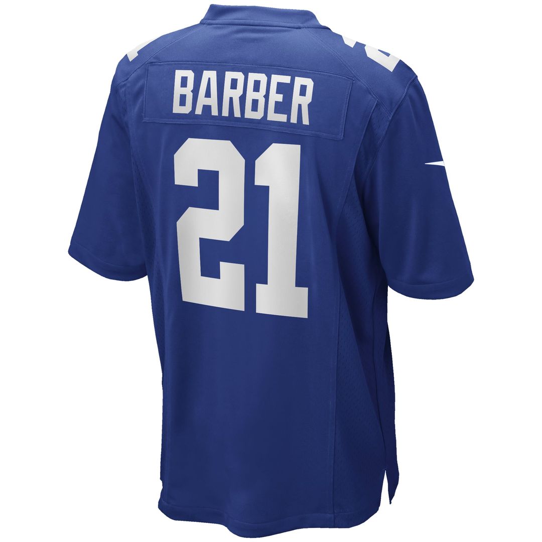 Tiki Barber New York Giants Game Jersey - Royal Blue