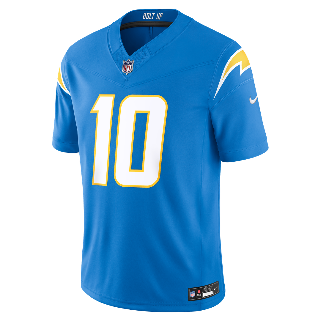 Justin Herbert Los Angeles Chargers Vapor F.U.S.E. Stitched Limited Jersey - Powder Blue