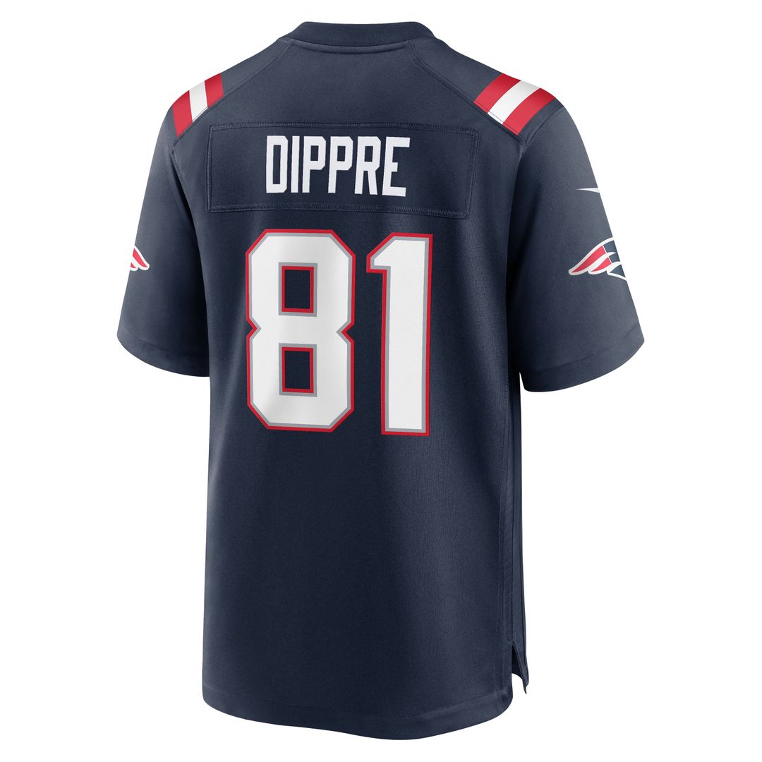 CJ Dippre New England Patriots Game Jersey - Navy