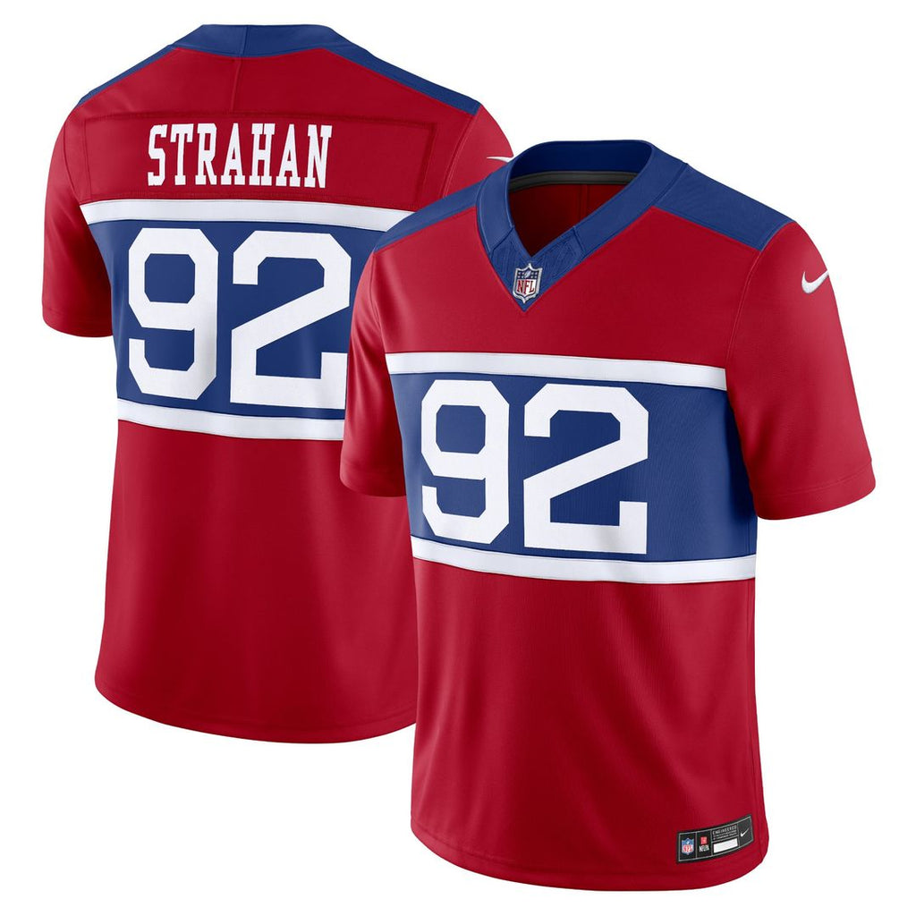 Michael Strahan New York Giants Alternate Vapor F.U.S.E. Limited Jersey - Century Red
