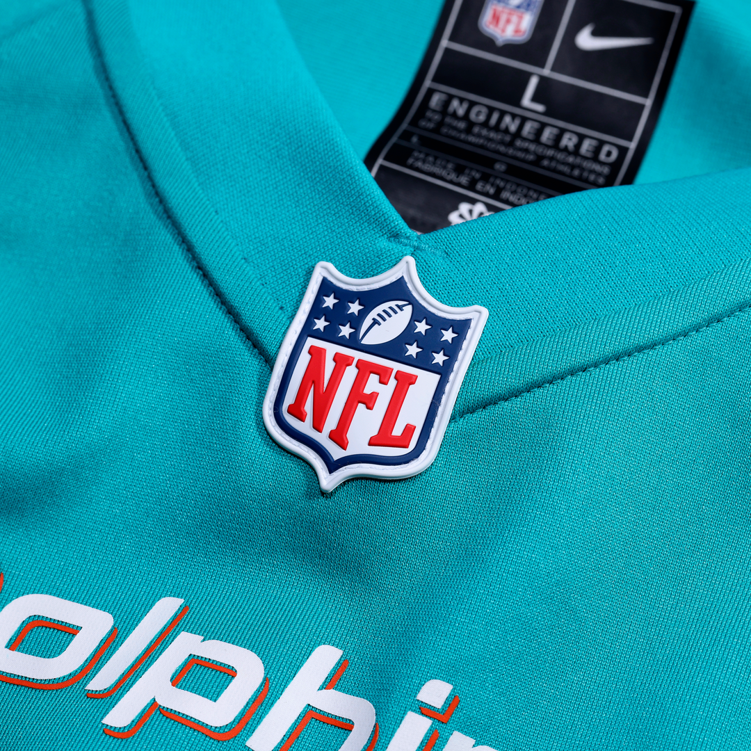 Jordyn Brooks Miami Dolphins Game Jersey - Aqua