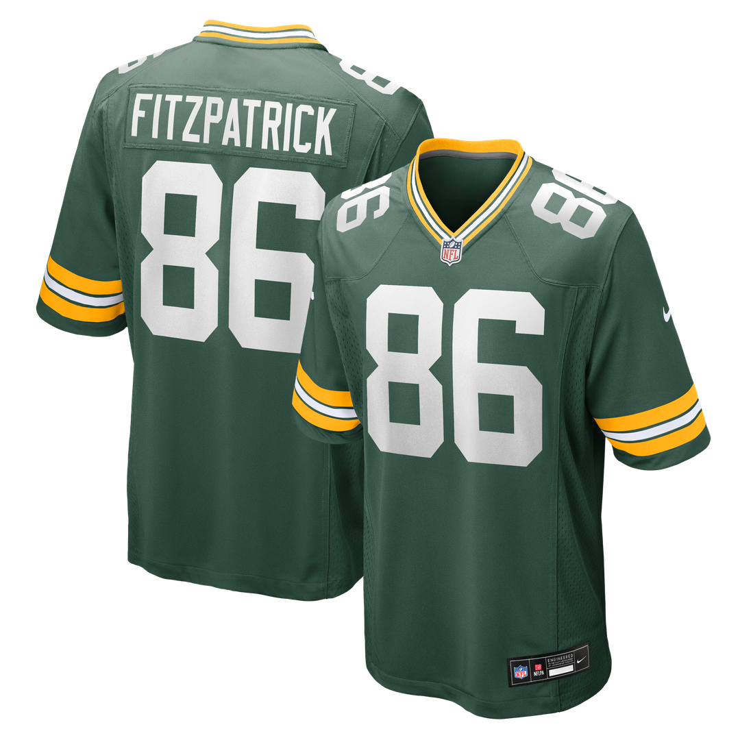 John FitzPatrick Green Bay Packers Game Jersey - Green