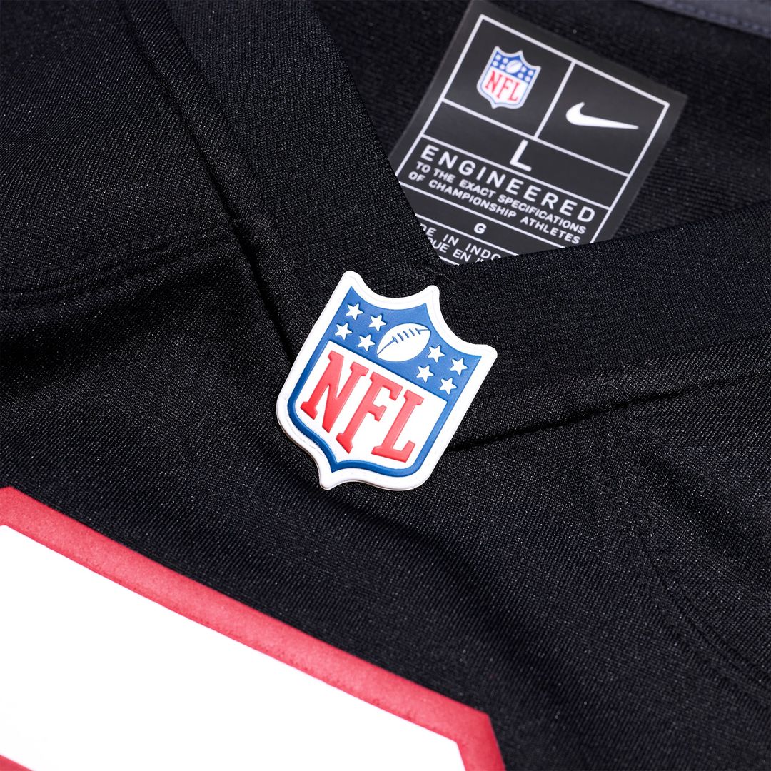 Deion Sanders Atlanta Falcons Alternate Game Jersey - Black