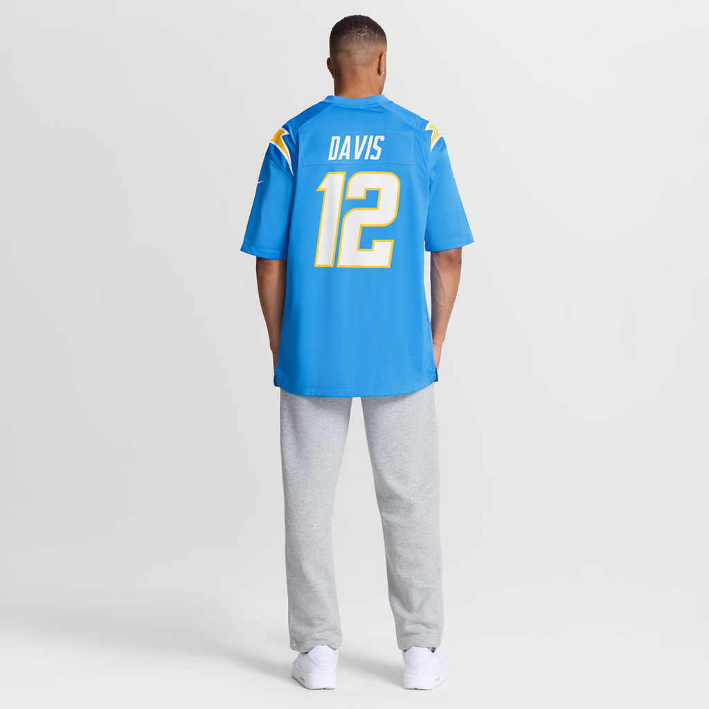 Derius Davis Los Angeles Chargers Game Jersey - Powder Blue