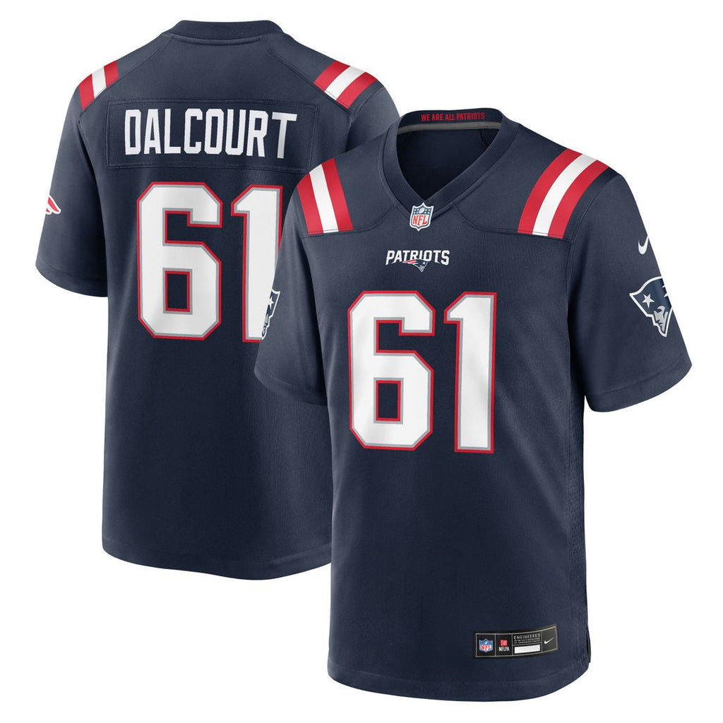 Darrian Dalcourt New England Patriots Game Jersey - Navy