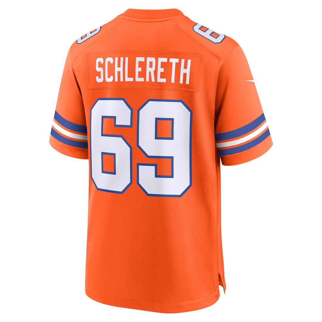 Mark Schlereth Denver Broncos Alternate Game Jersey - Orange