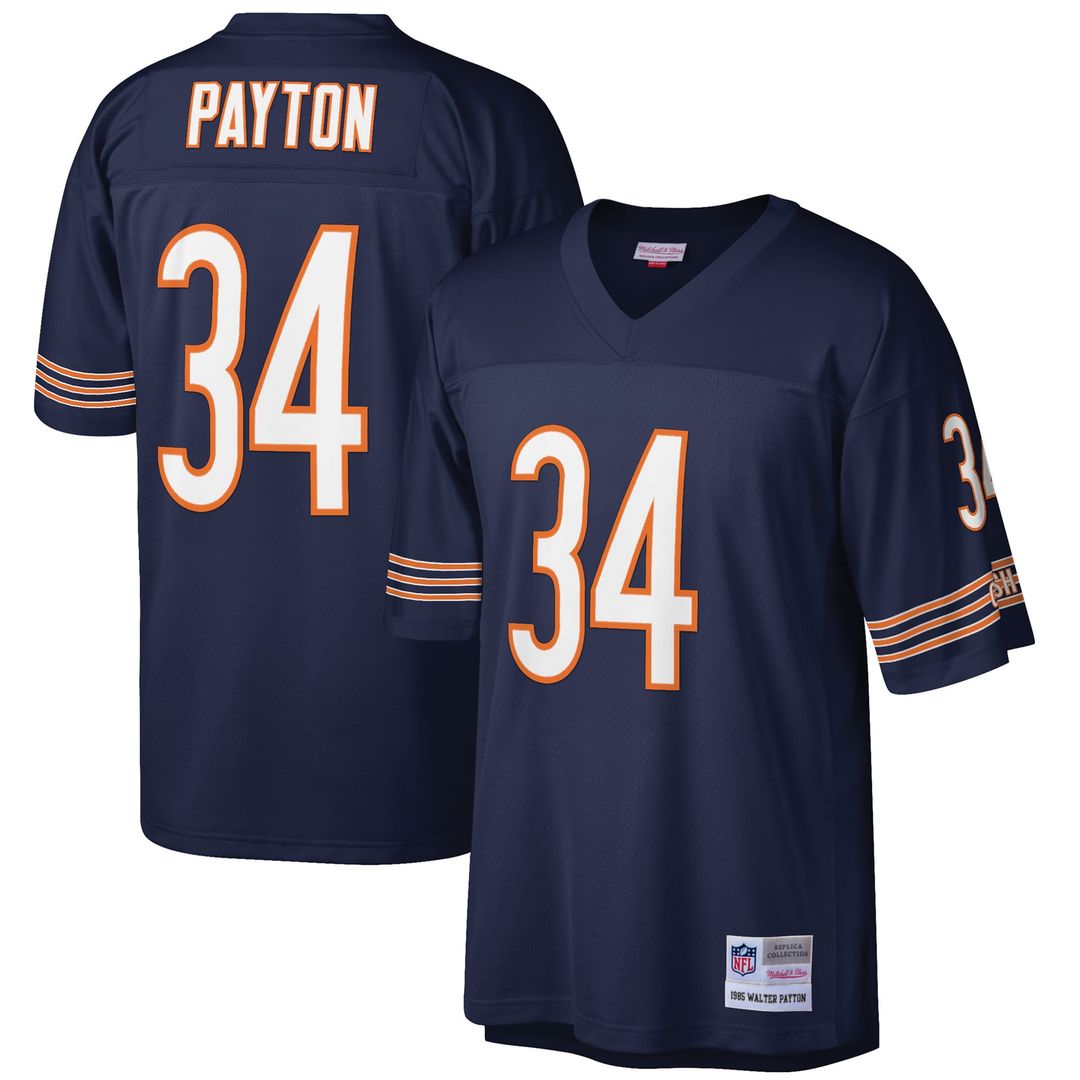 Walter Payton Chicago Bears Big & Tall 1985 Replica Jersey - White