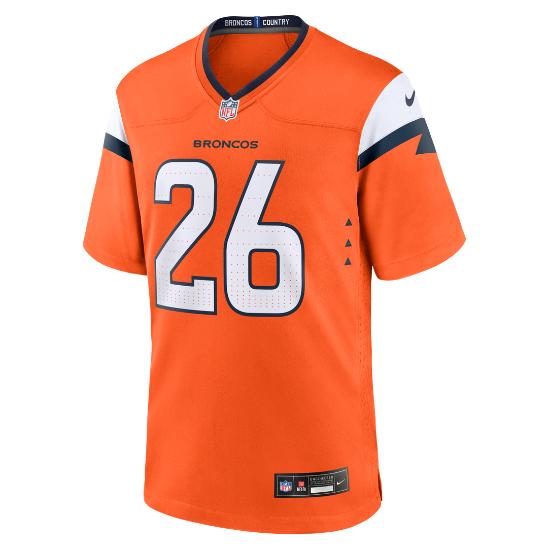 Devon Key Denver Broncos Game Jersey - Orange