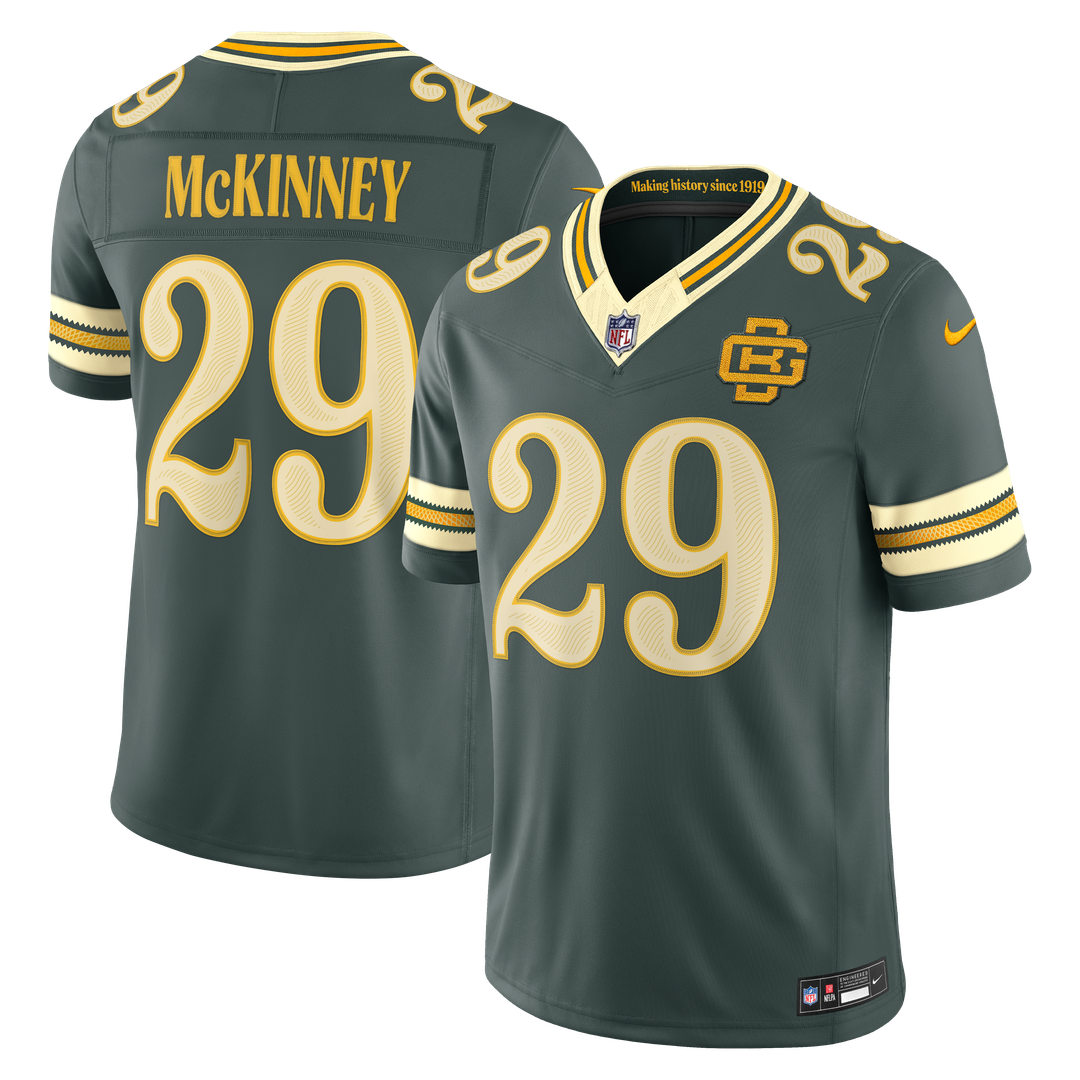 Xavier McKinney Green Bay Packers 2026 Rivalries Collection Stitched Limited Jersey - Green