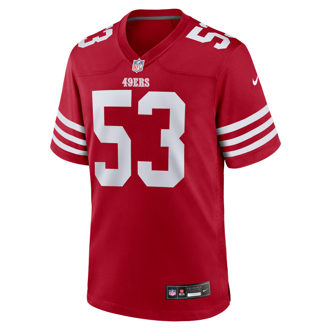 Jaden Dugger III San Francisco 49ers Game Jersey - Scarlet