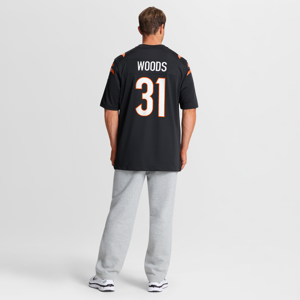 Ickey Woods Cincinnati Bengals Game Jersey - Black