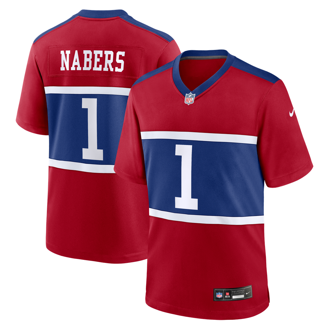 Malik Nabers New York Giants Alternate Game Jersey - Century Red
