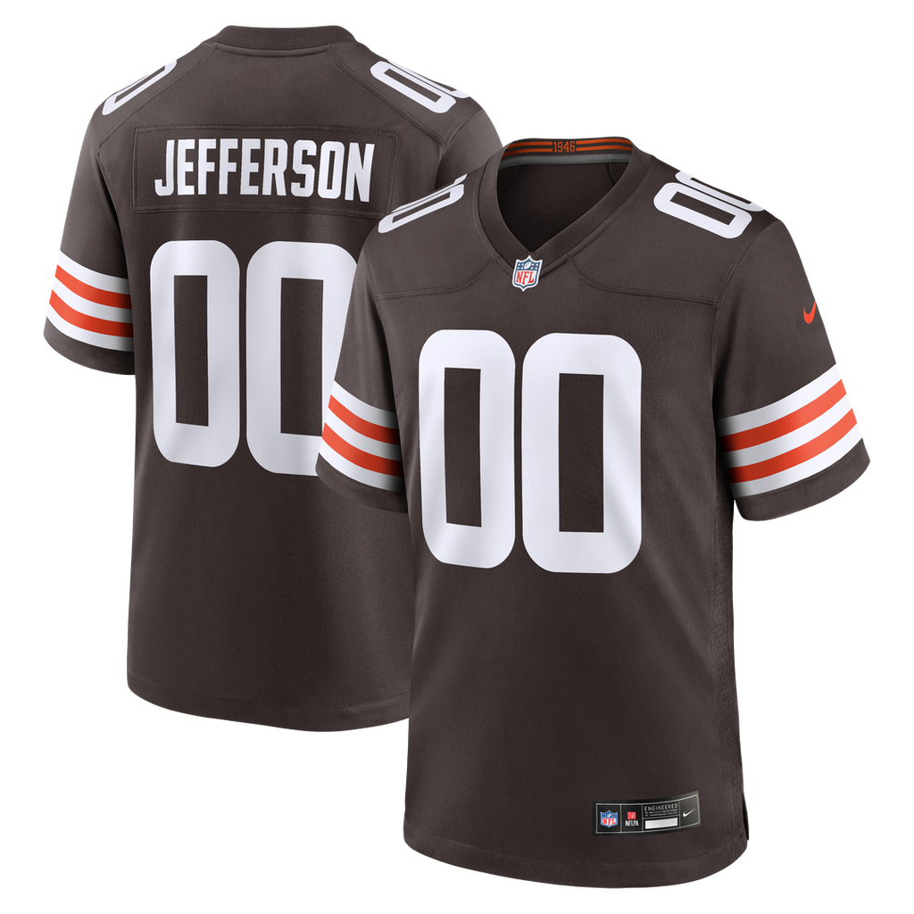 Justin Jefferson Cleveland Browns Game Jersey - Brown