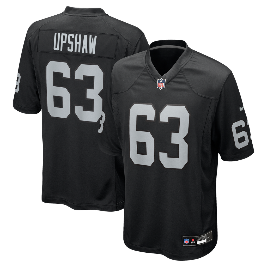 Gene Upshaw Las Vegas Raiders Game Jersey - Black