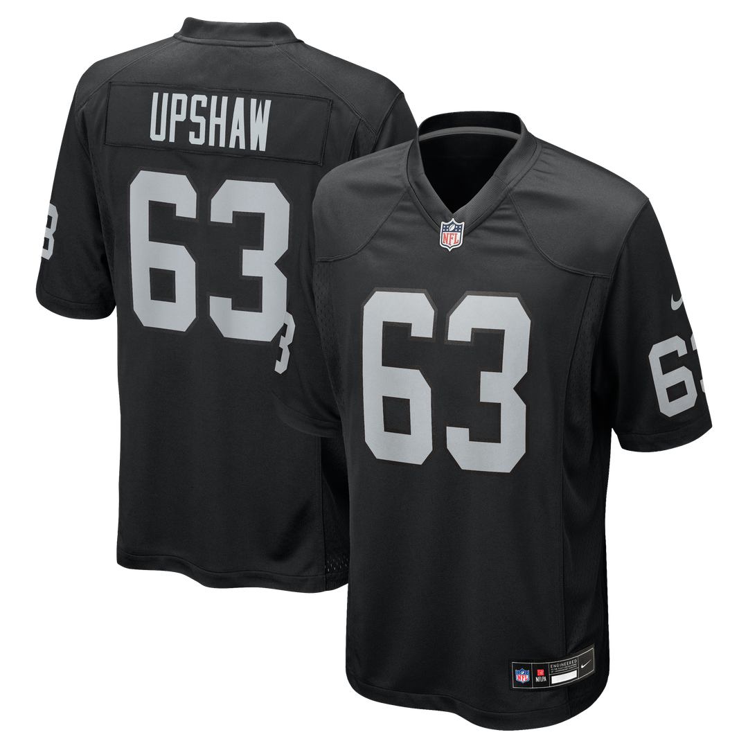 Gene Upshaw Las Vegas Raiders Game Jersey - Black