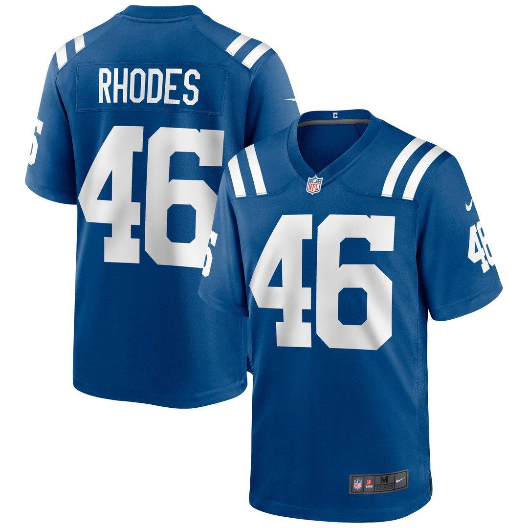 Luke Rhodes Indianapolis Colts Game Jersey - Royal Blue