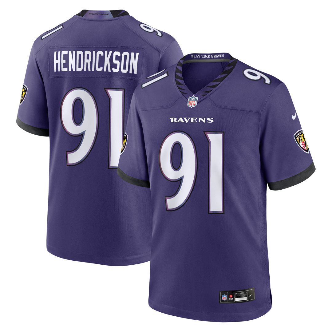 Trey Hendrickson Baltimore Ravens Alternate Game Jersey - Black