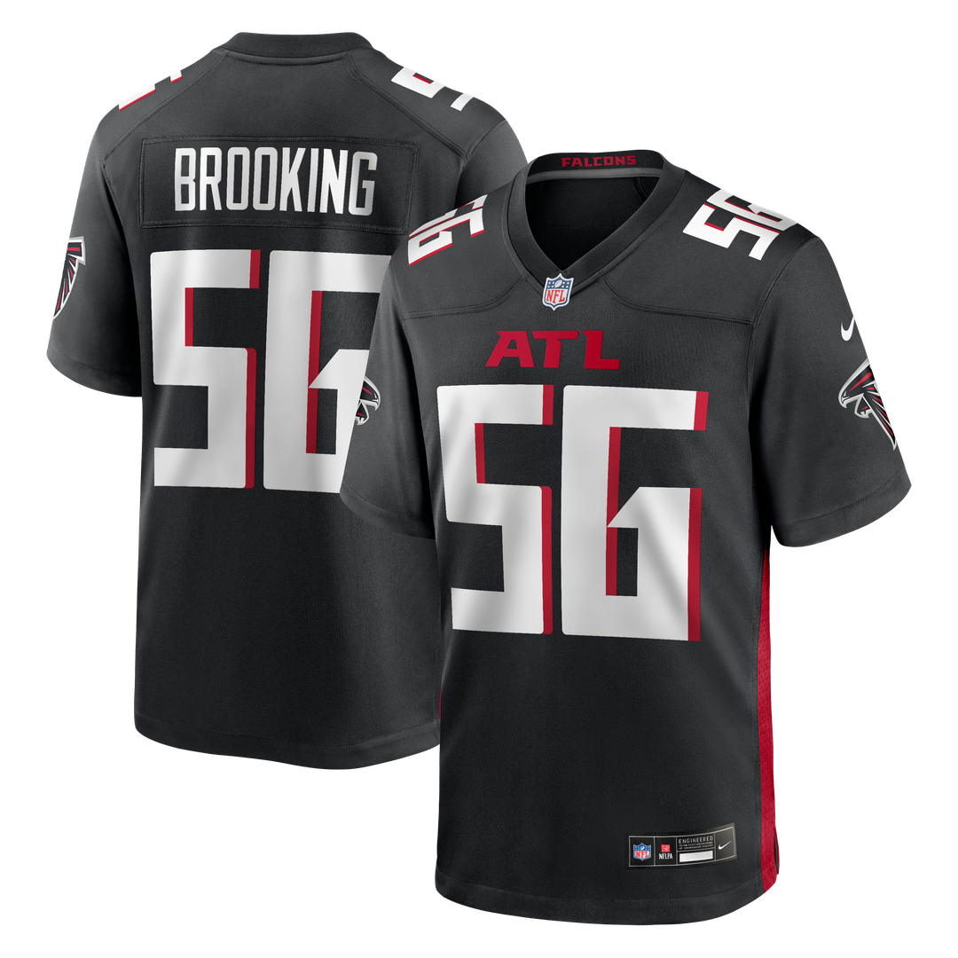 Keith Brooking Atlanta Falcons Game Jersey - Black