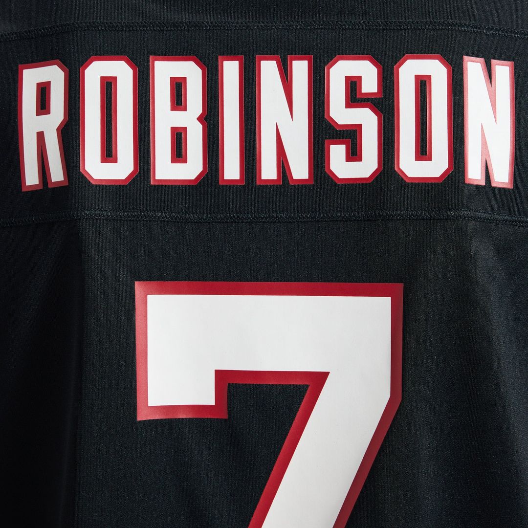 Bijan Robinson Atlanta Falcons Throwback Game Jersey - Black