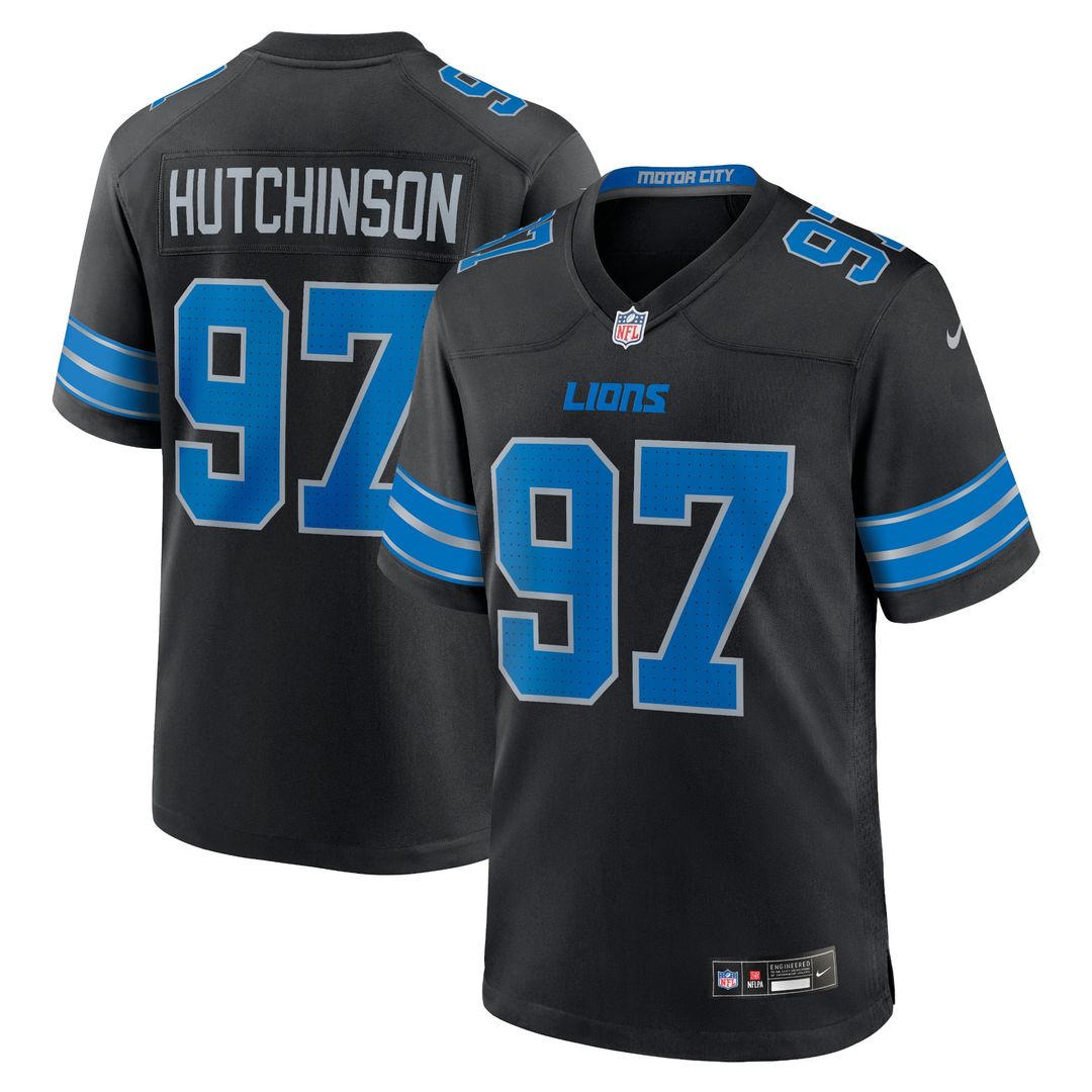 Aidan Hutchinson Detroit Lions Game Jersey - Blue