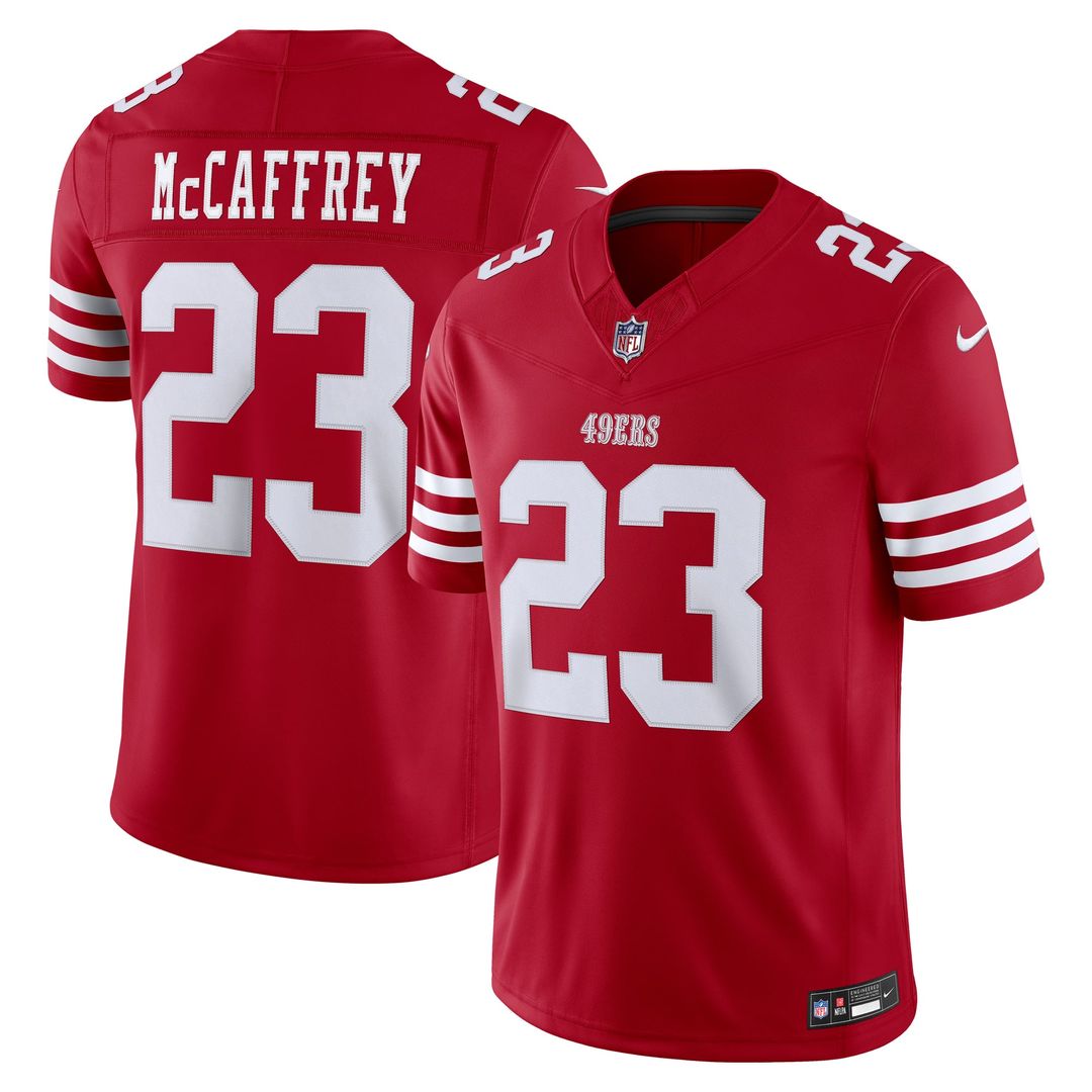 Christian McCaffrey San Francisco 49ers Alternate Vapor F.U.S.E. Stitched Limited Jersey - White