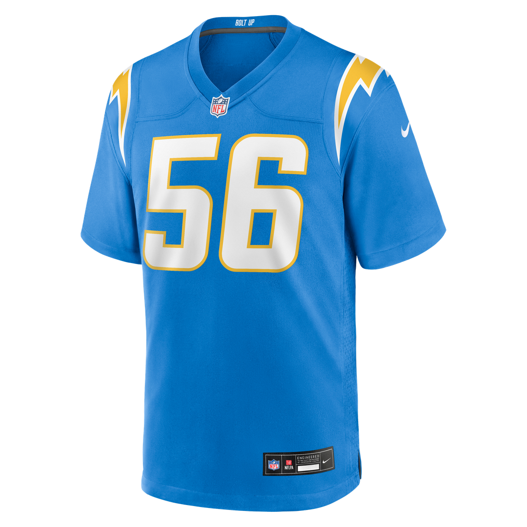 Shawne Merriman Los Angeles Chargers Game Jersey - Powder Blue