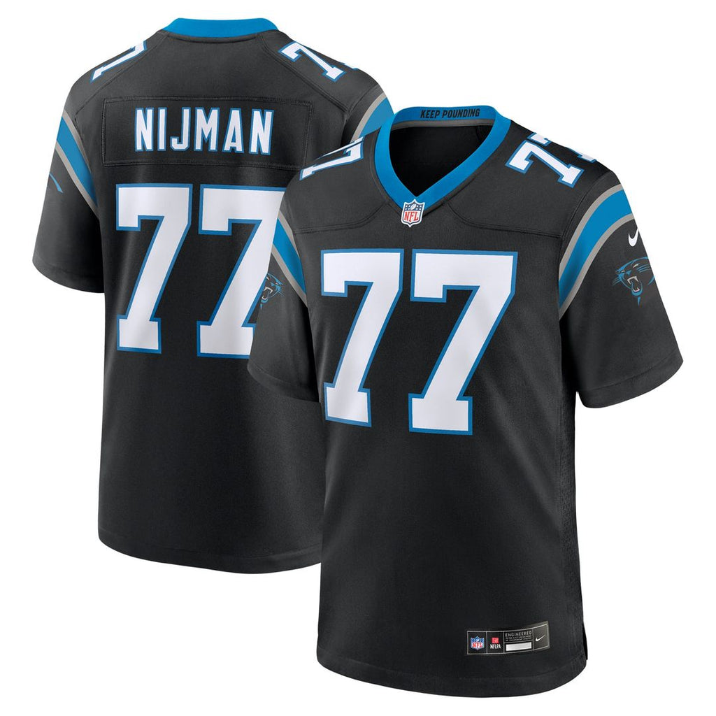 Yosh Nijman Carolina Panthers Game Jersey - Black