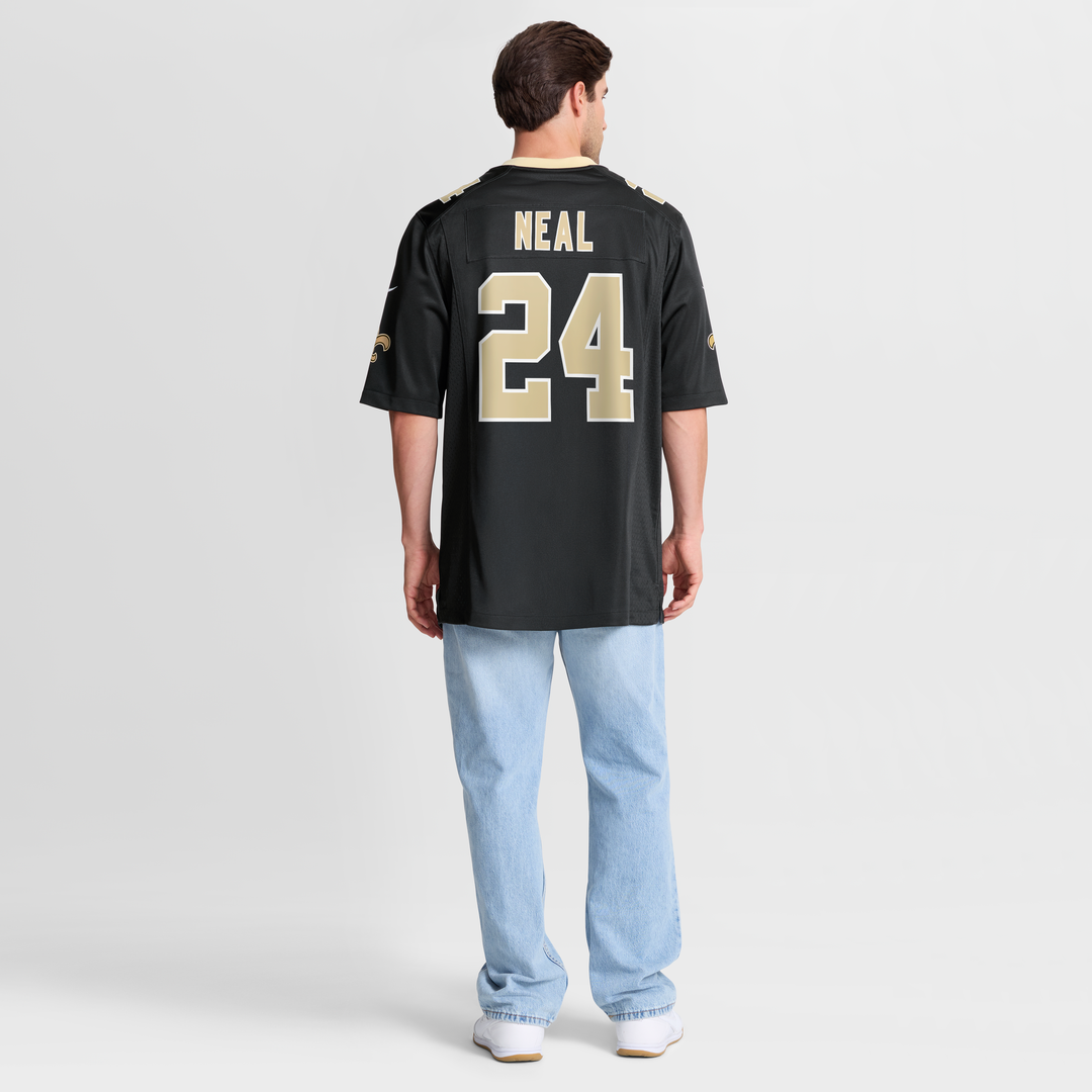 Devin Neal New Orleans Saints Game Jersey - Black