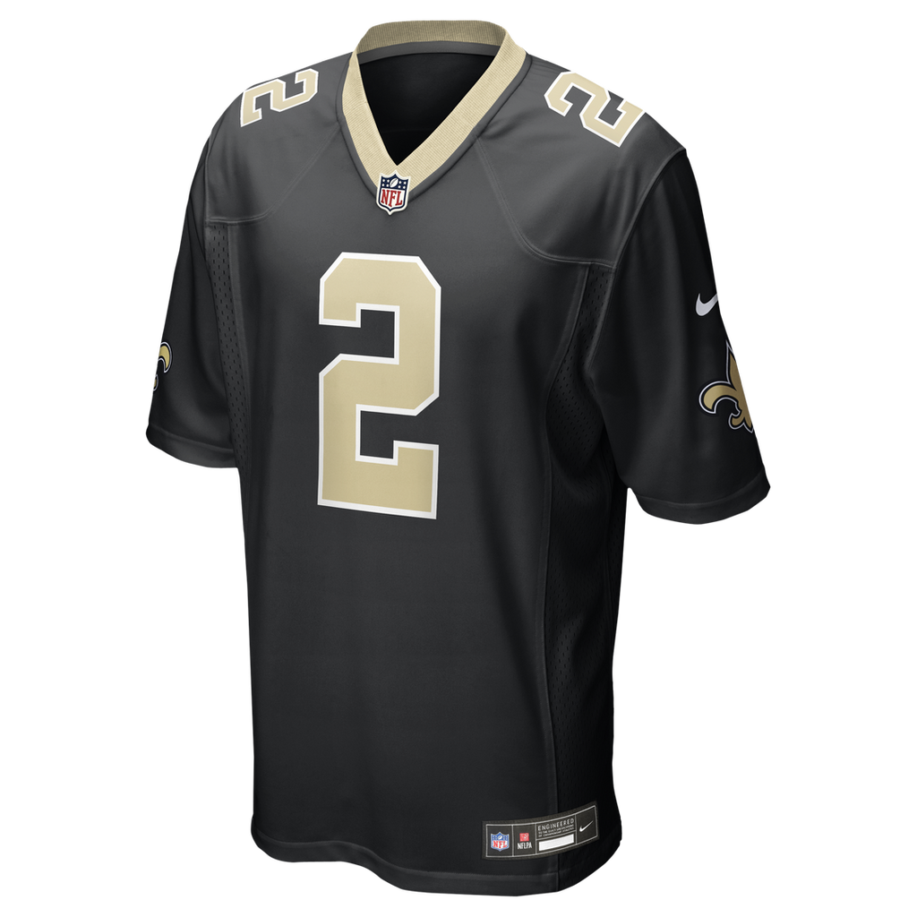Spencer Rattler New Orleans Saints Game Jersey - Black