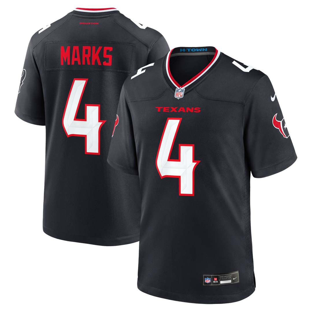 Woody Marks Houston Texans Game Jersey - Navy