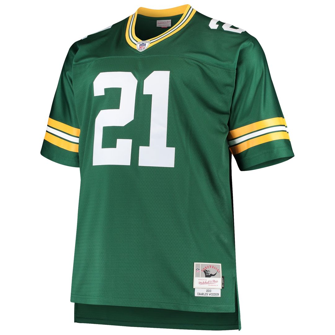 Charles Woodson Green Bay Packers Big & Tall 2010 Replica Jersey - Green