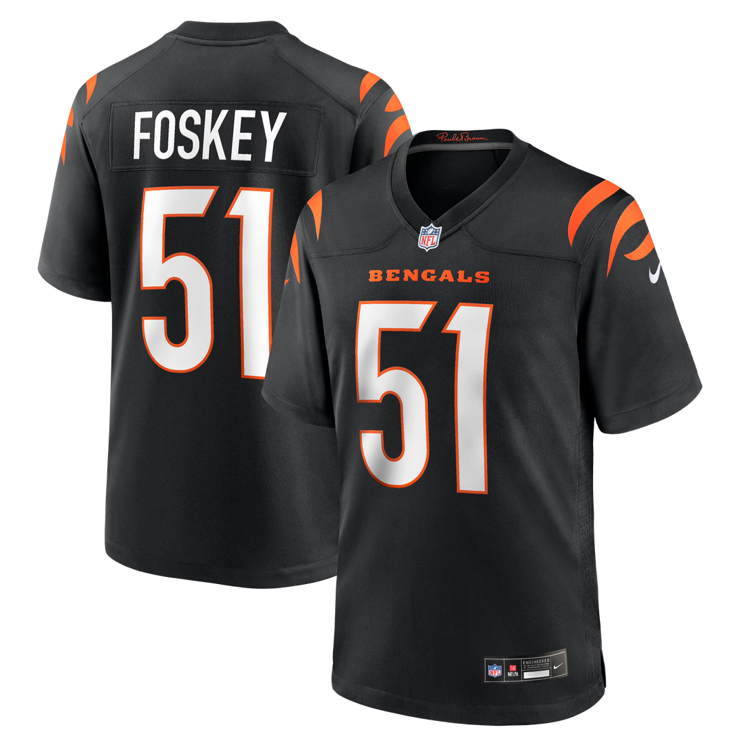 Isaiah Foskey Cincinnati Bengals Game Jersey - Black