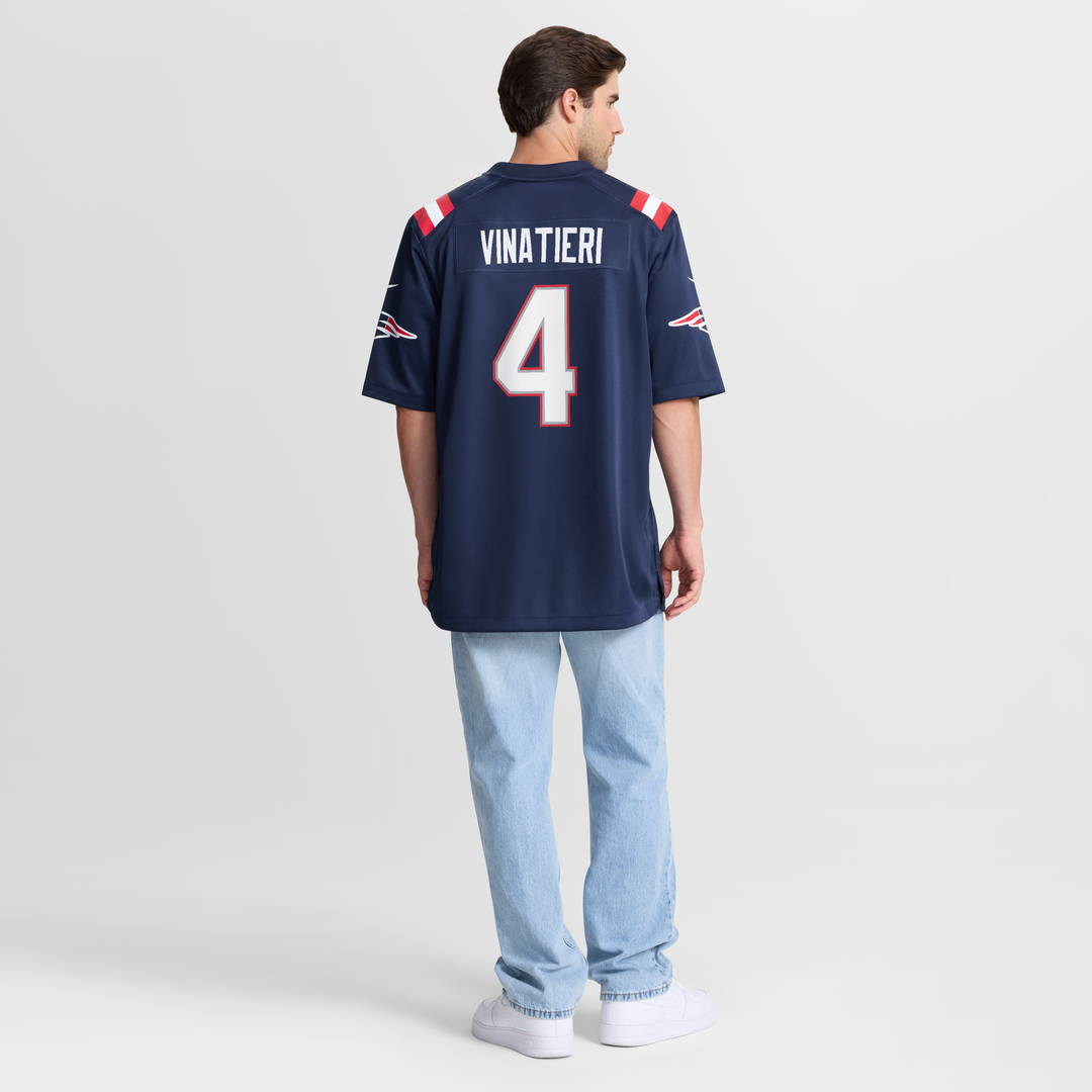 Adam Vinatieri New England Patriots Team Game Jersey - Navy