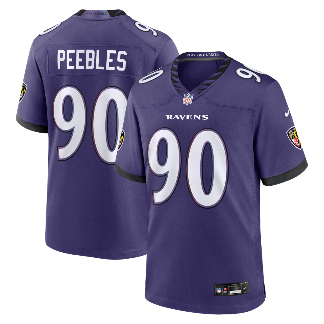 Aeneas Peebles Baltimore Ravens Game Jersey - Purple