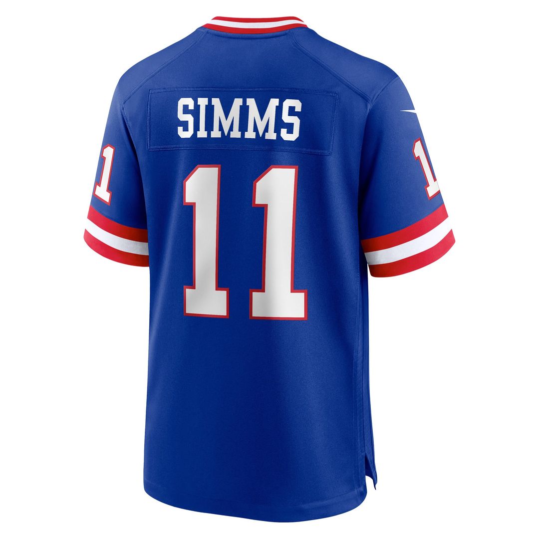 Phil Simms New York Giants Alternate Game Jersey - Royal Blue