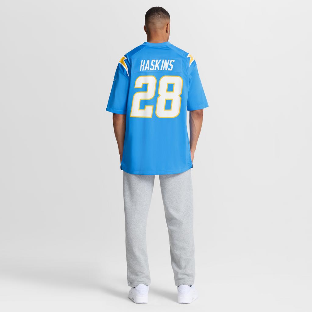Hassan Haskins Los Angeles Chargers Game Jersey - Powder Blue