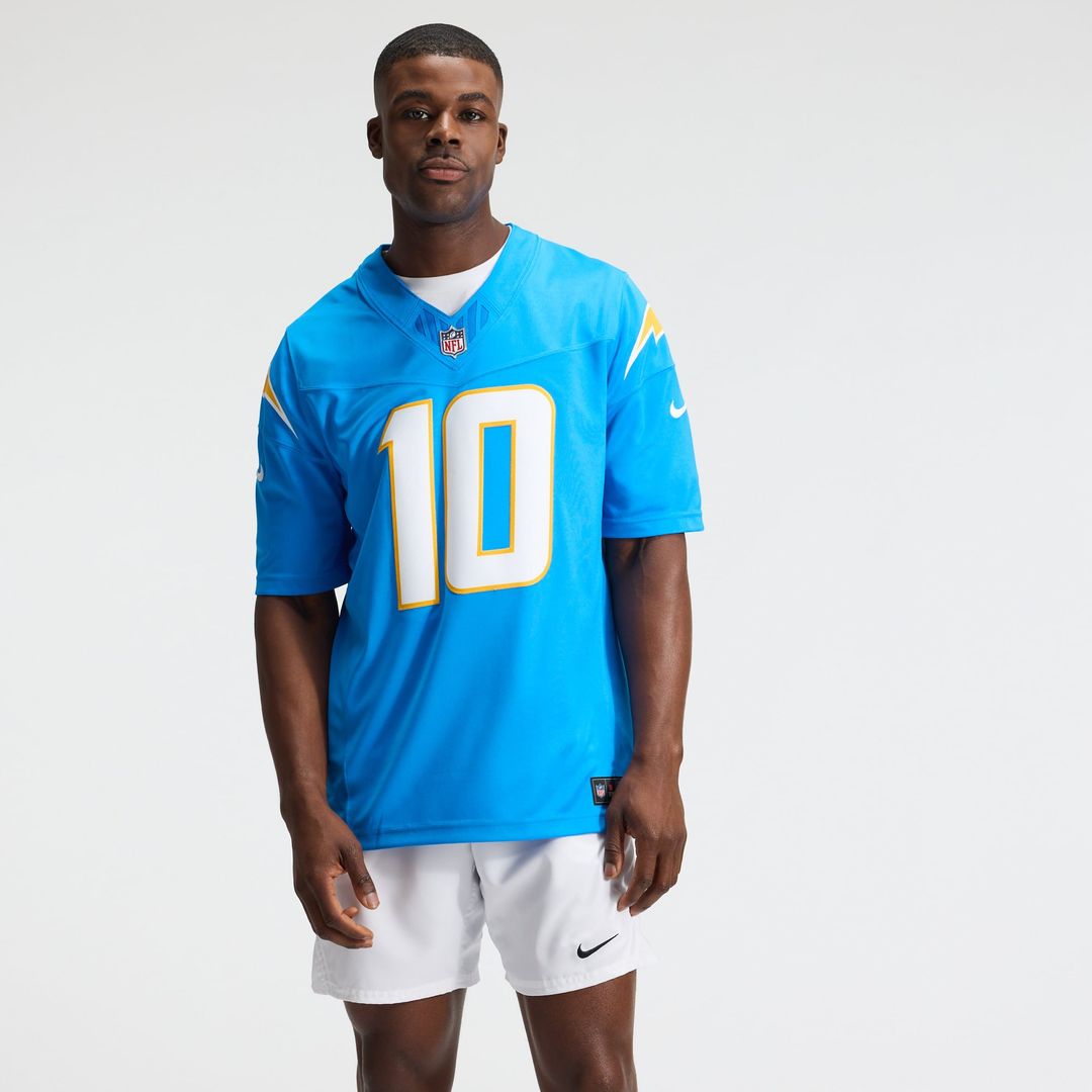 Justin Herbert Los Angeles Chargers Vapor F.U.S.E. Stitched Limited Jersey - Powder Blue