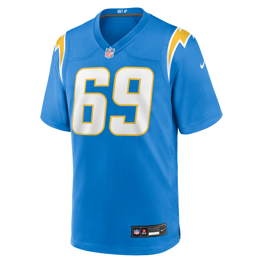 Josh Fuga Los Angeles Chargers Game Jersey - Powder Blue
