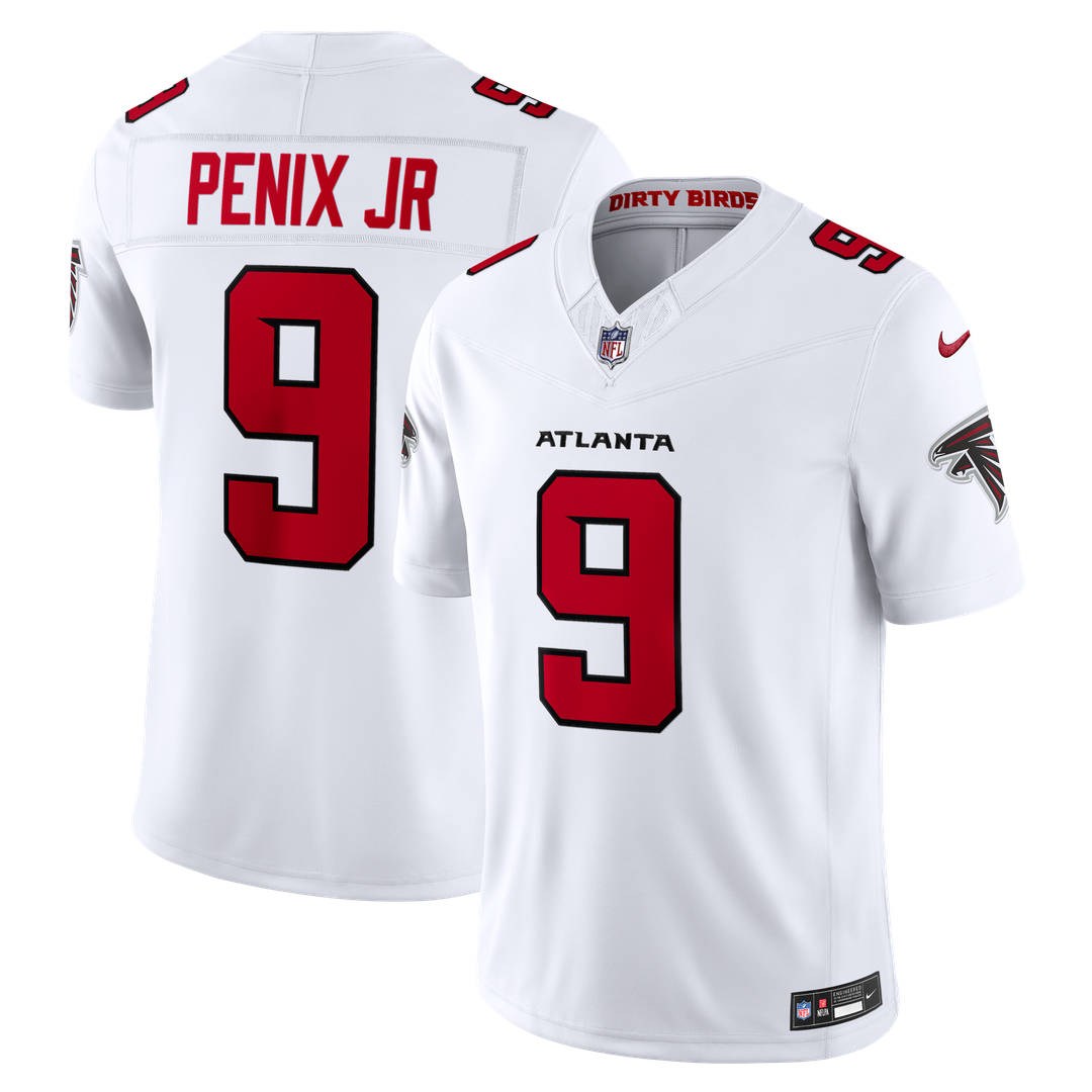 Michael Penix Jr. Atlanta Falcons Alternate Throwback Vapor F.U.S.E. Stitched Limited Jersey - Black