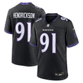 Trey Hendrickson Baltimore Ravens Alternate Game Jersey - Black