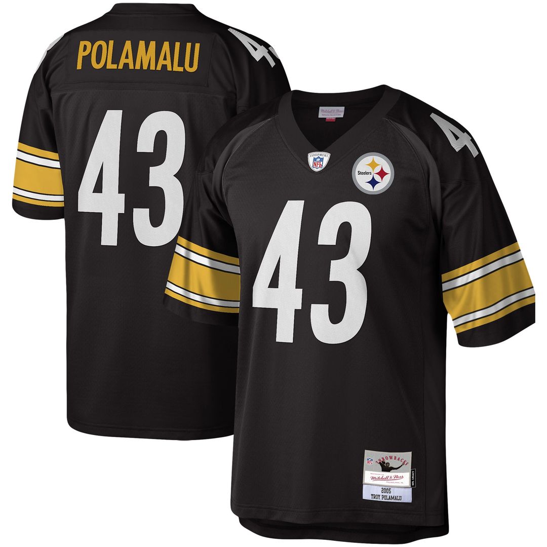 Troy Polamalu Pittsburgh Steelers Legacy Replica Jersey - Black