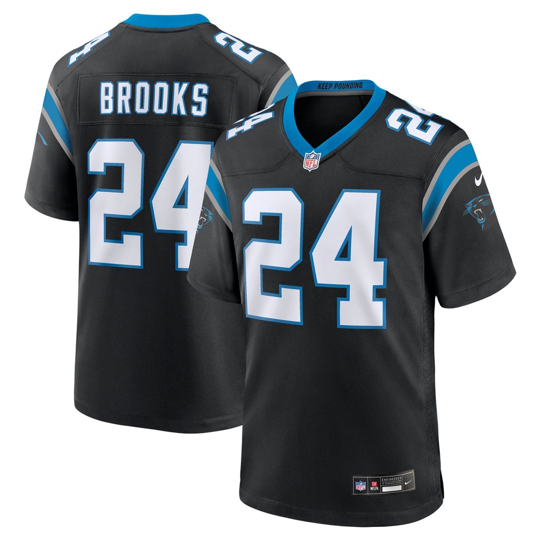 Jonathon Brooks Carolina Panthers Game Jersey - Black