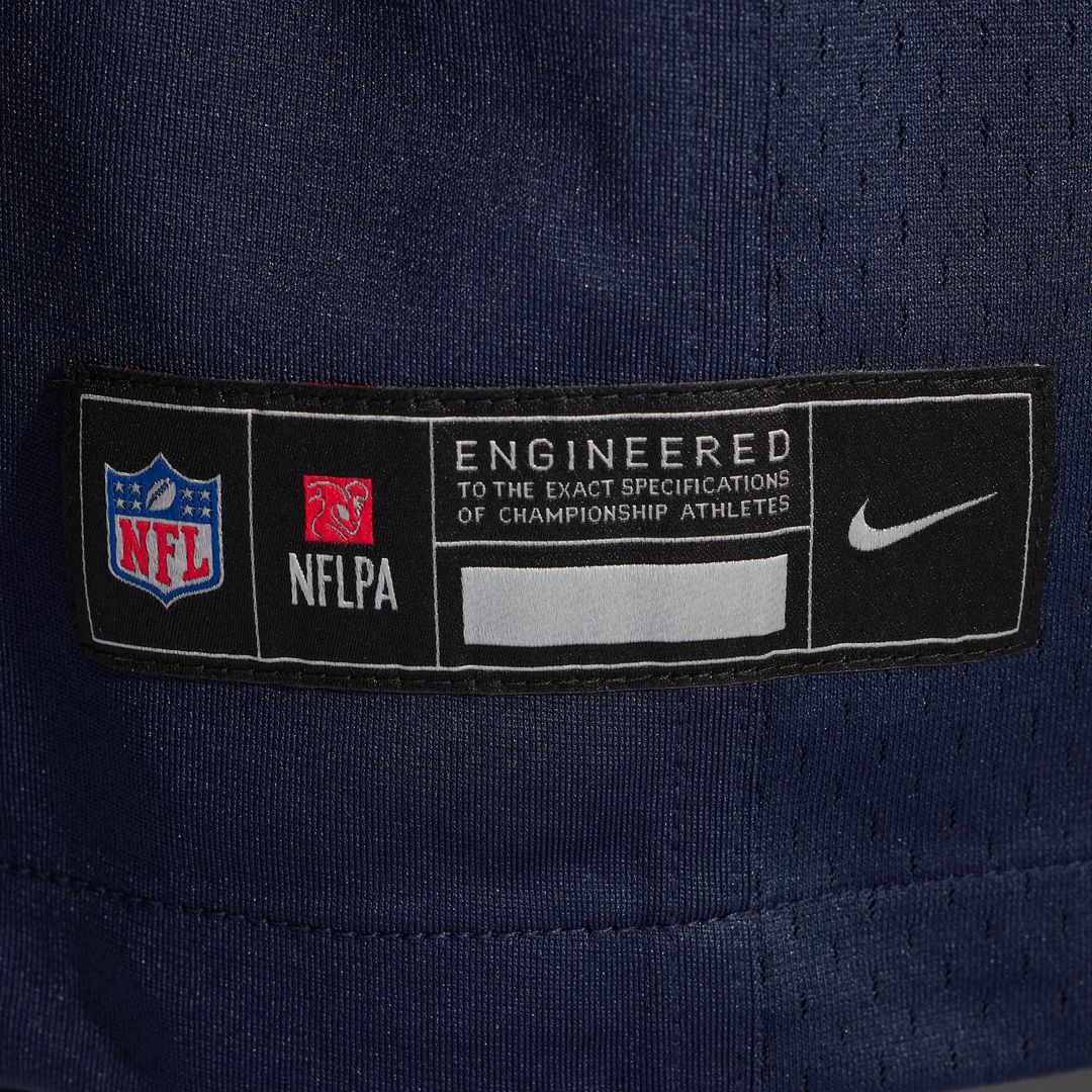 Number 1 Groom Chicago Bears Game Jersey - Navy