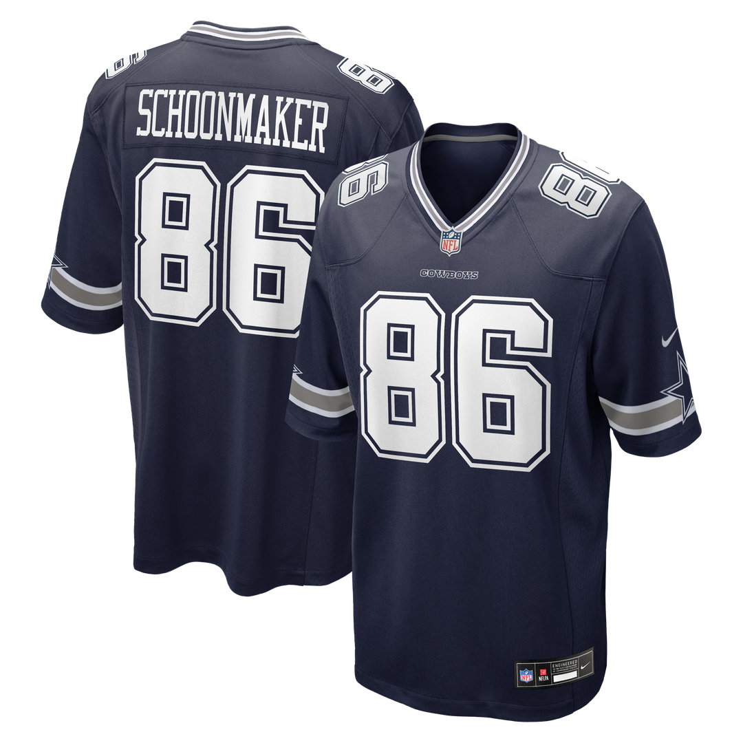 Luke Schoonmaker Dallas Cowboys Game Jersey - Navy