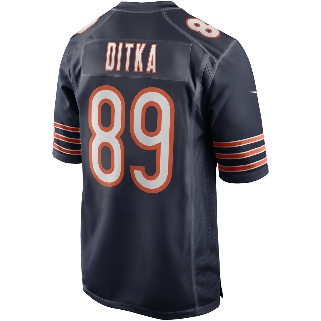 Mike Ditka Chicago Bears Game Jersey - Navy