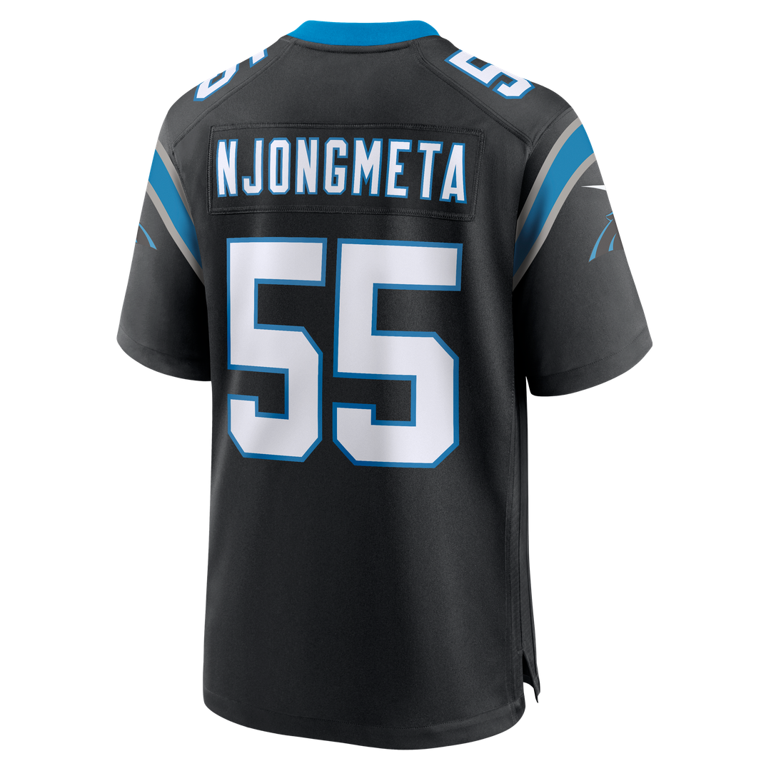 Maema Njongmeta Carolina Panthers Game Jersey - Black