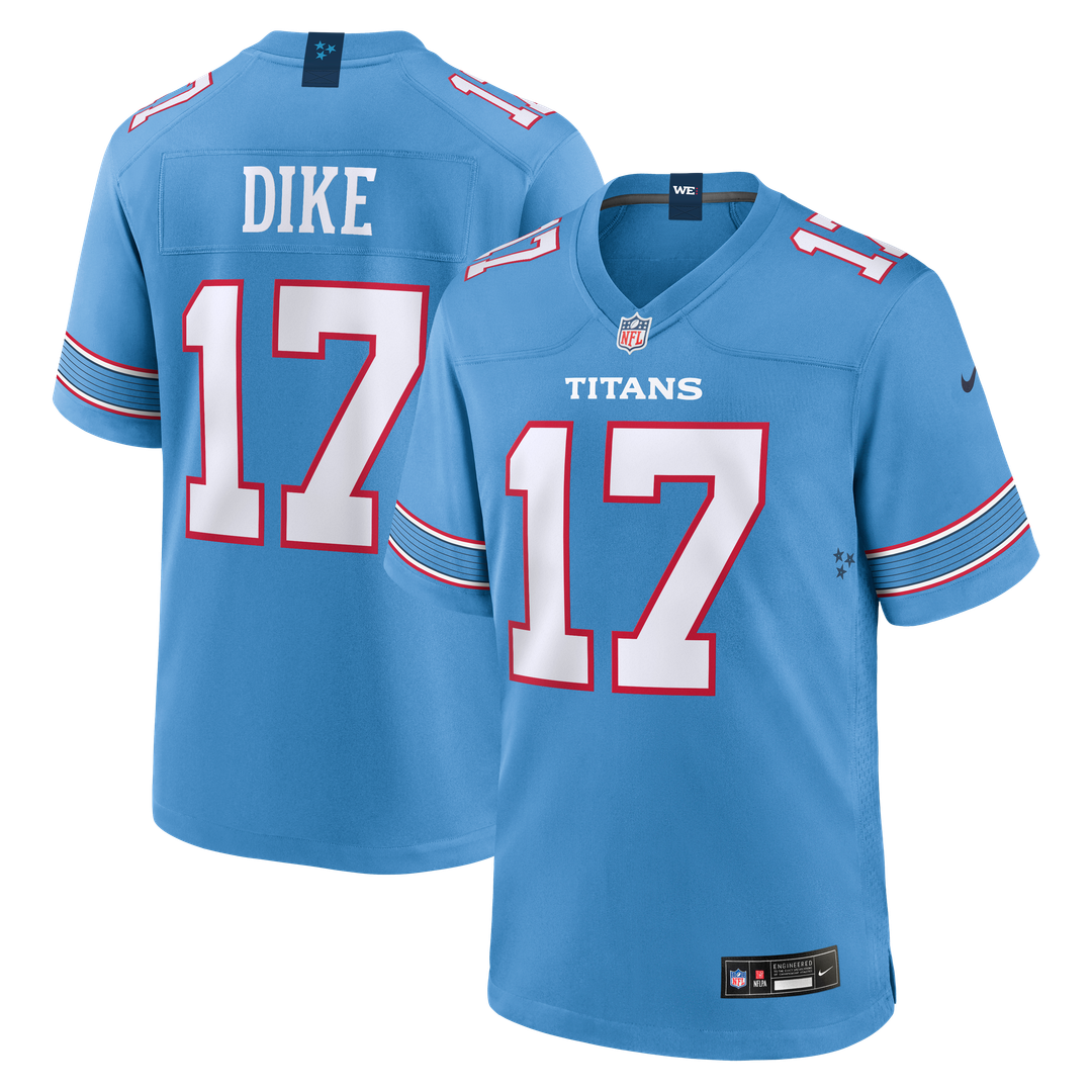Chimere Dike Tennessee Titans Game Jersey - Light Blue