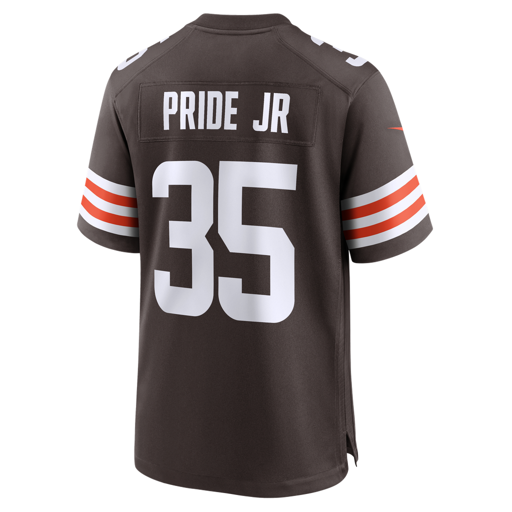 Toriano Pride Jr. Cleveland Browns Game Jersey - Brown