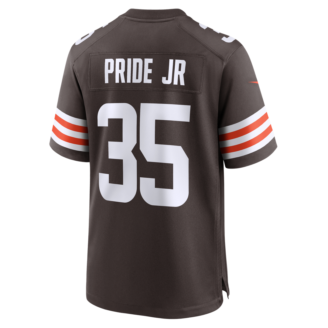 Toriano Pride Jr. Cleveland Browns Game Jersey - Brown