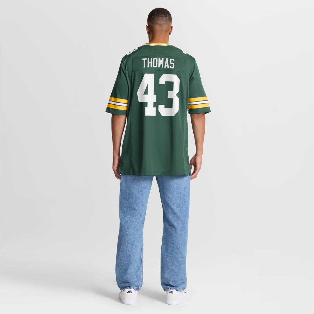 Kiondre Thomas Green Bay Packers Game Jersey - Green